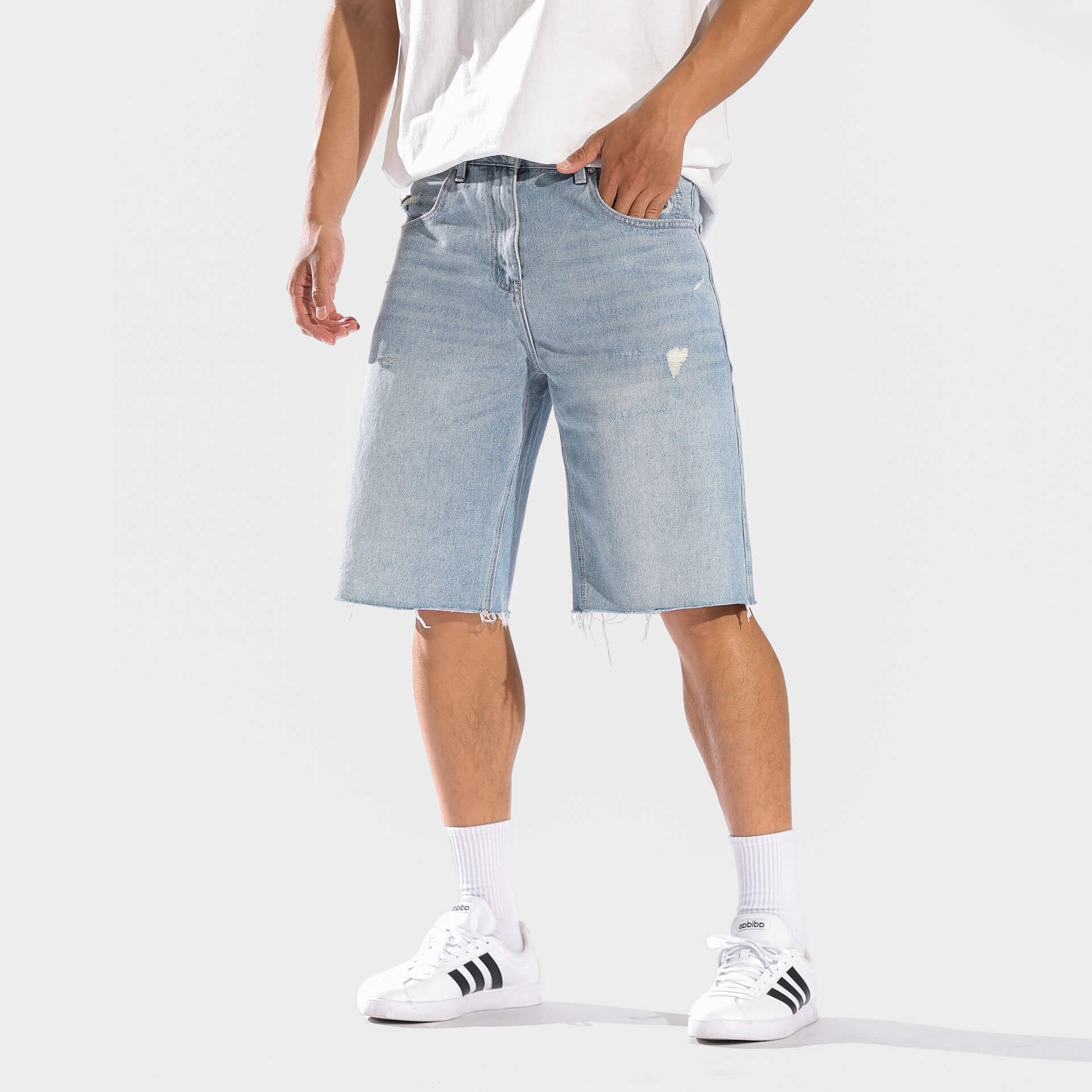 Nami Washed Denim Shorts - Image 3